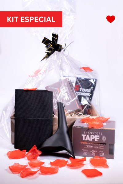 Kit Daily - 4 Tapes de 10cm + Binder Faixa 15cm Preto + PocketPee